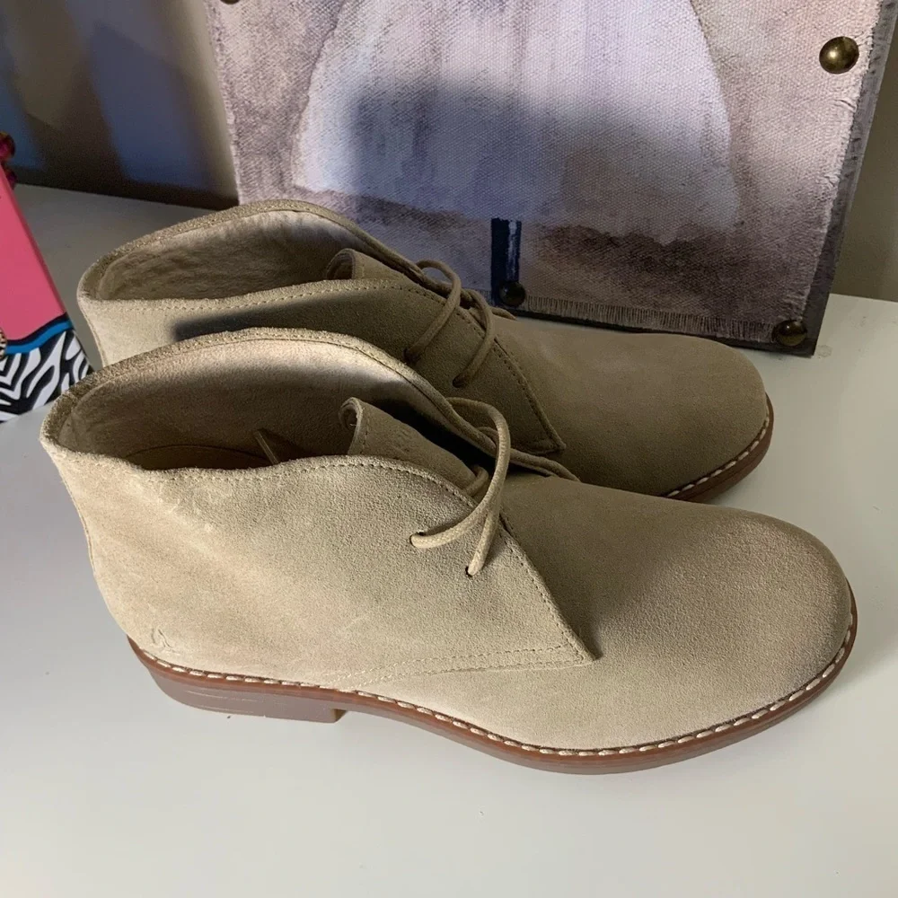 Hush Puppies Mazin Cayto Tan Suede Chukka Boots New